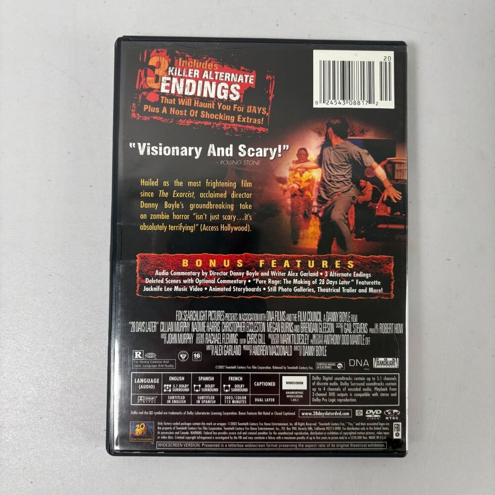 28 Days Later DVD Widescreen Special Edition Movie Danny Boyle Zombie Horror - Picture 2 of 8
